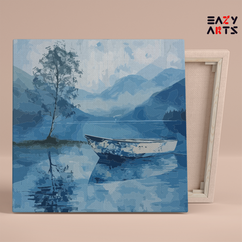 Tranquil Lake and Boat Paint by Numbers Kit