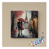 Eazy Arts Romantic Walk in Paris Paint by Numbers Kit