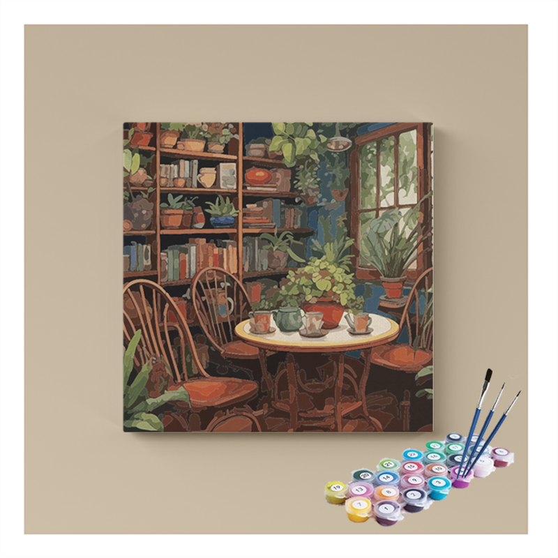 Cozy Indoor Garden Paint by Numbers Kit