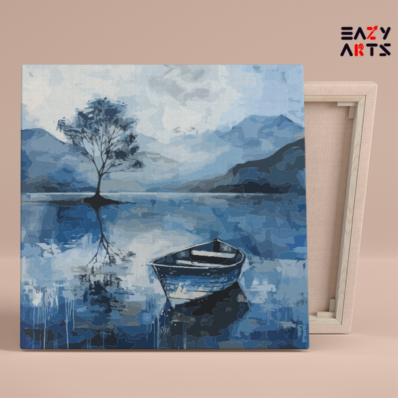 Tranquil Blue Lake Paint by Numbers Kit