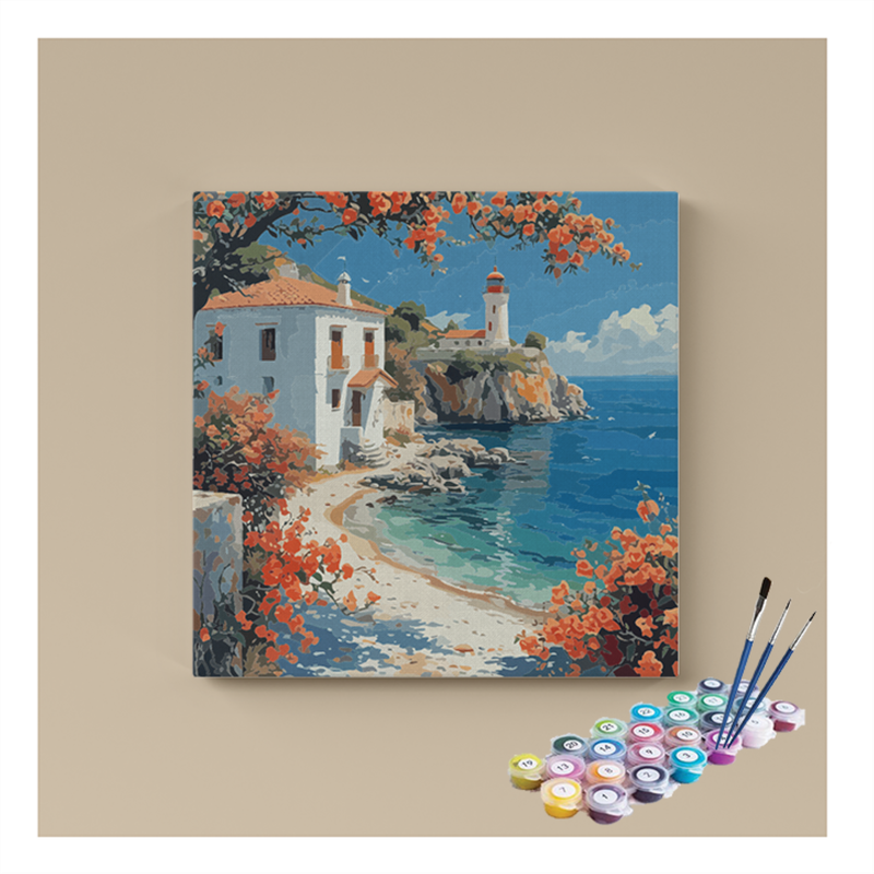 Coastal Lighthouse Paint by Numbers Kit