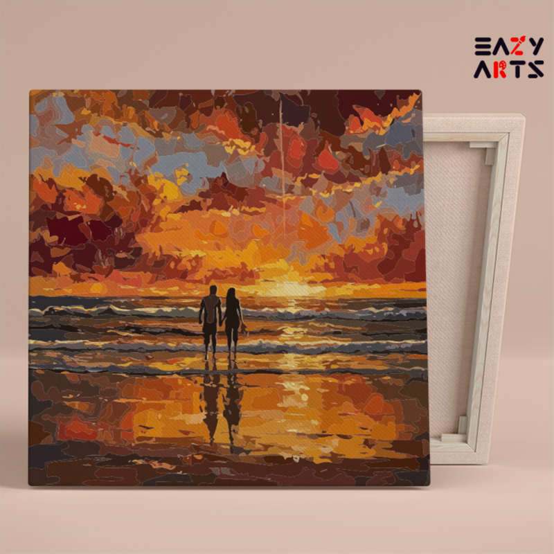 Romantic Sunset Beach Paint by Numbers Kit