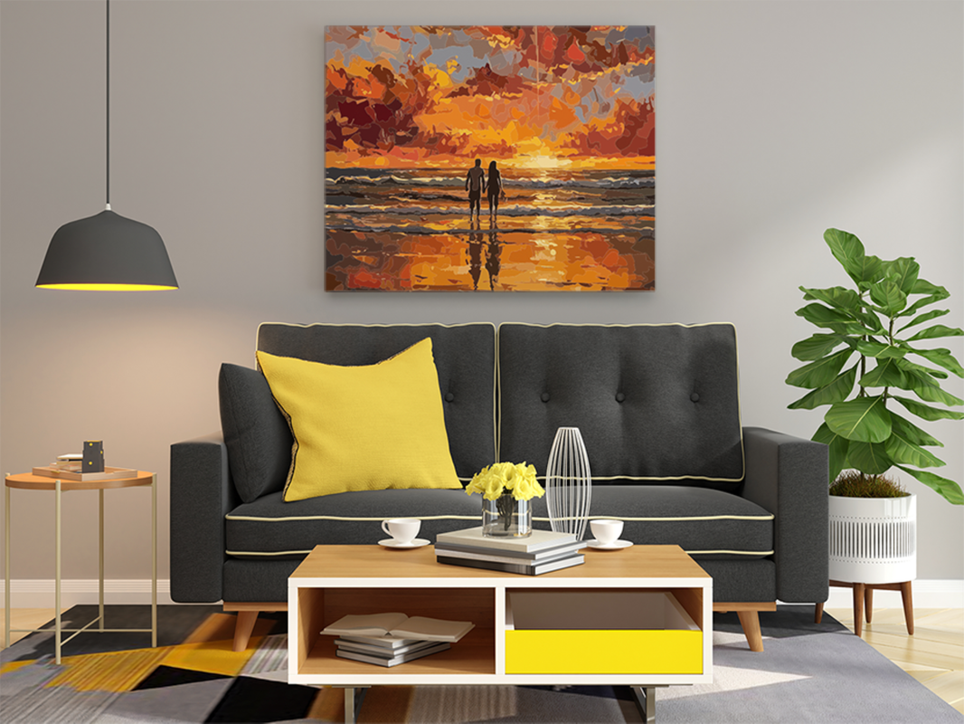 Romantic Sunset Beach Paint by Numbers Kit