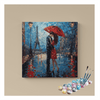 Eazy Arts Romantic Parisian Rain Paint by Numbers Kit