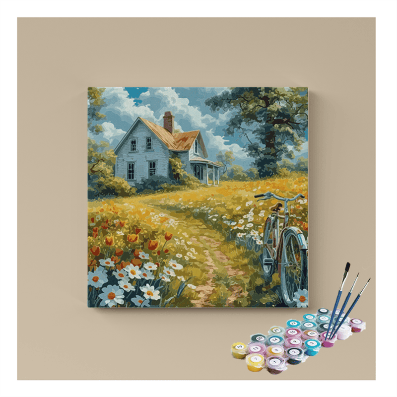 Country Cottage Escape Paint by Numbers Kit