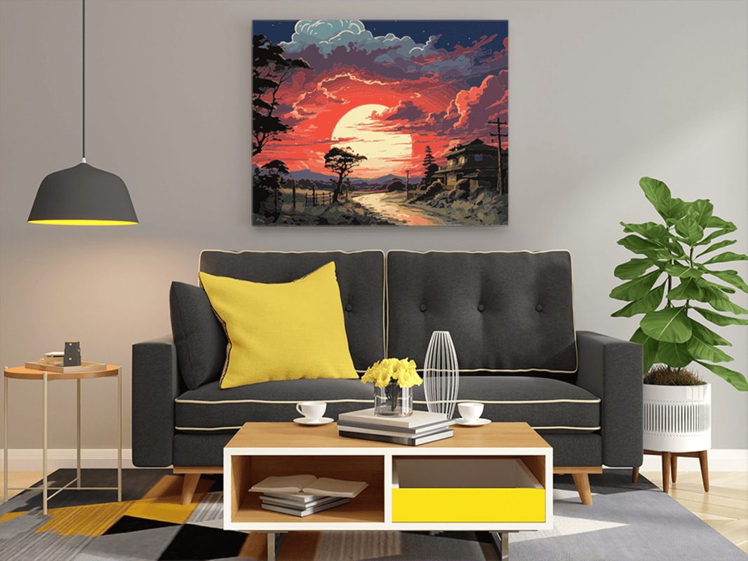 Sunset Glow Pathway Paint by Numbers Kit