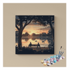 Eazy Arts Sunset View Serenity by the Lake Paint by Numbers Kit