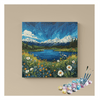 Eazy Arts Alpine Meadow Landscape Paint by Numbers Kit
