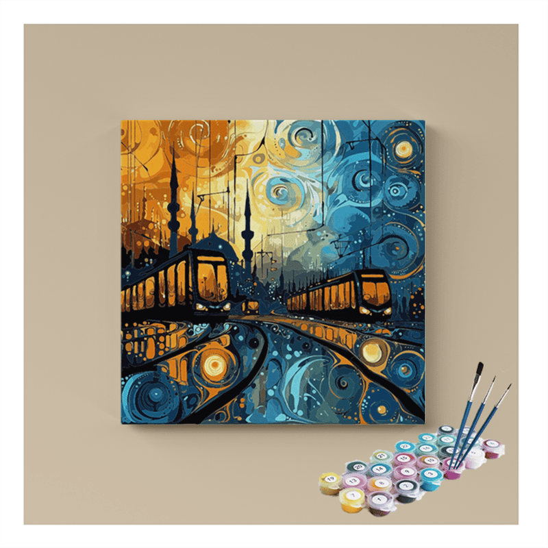 Urban Nightscape Paint by Numbers Kit