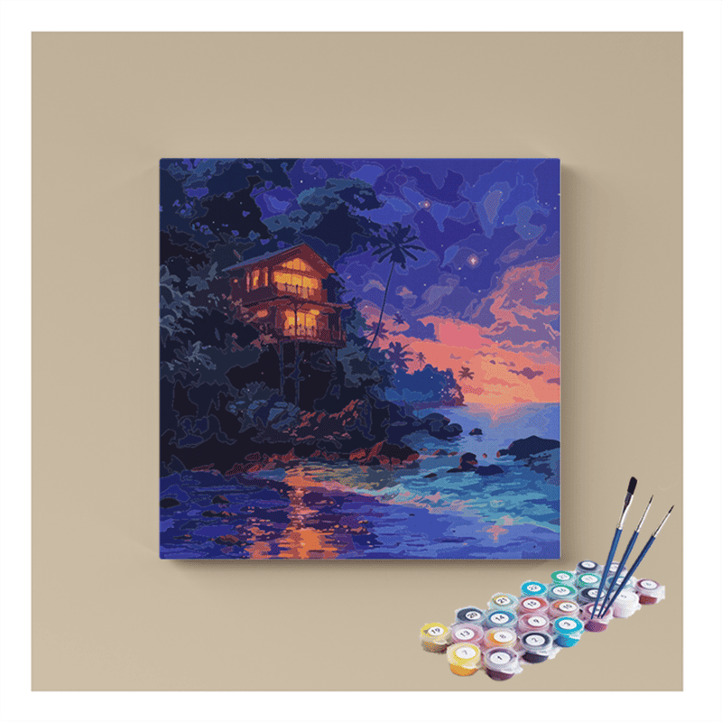 Tropical Night Escape Paint by Numbers Kit