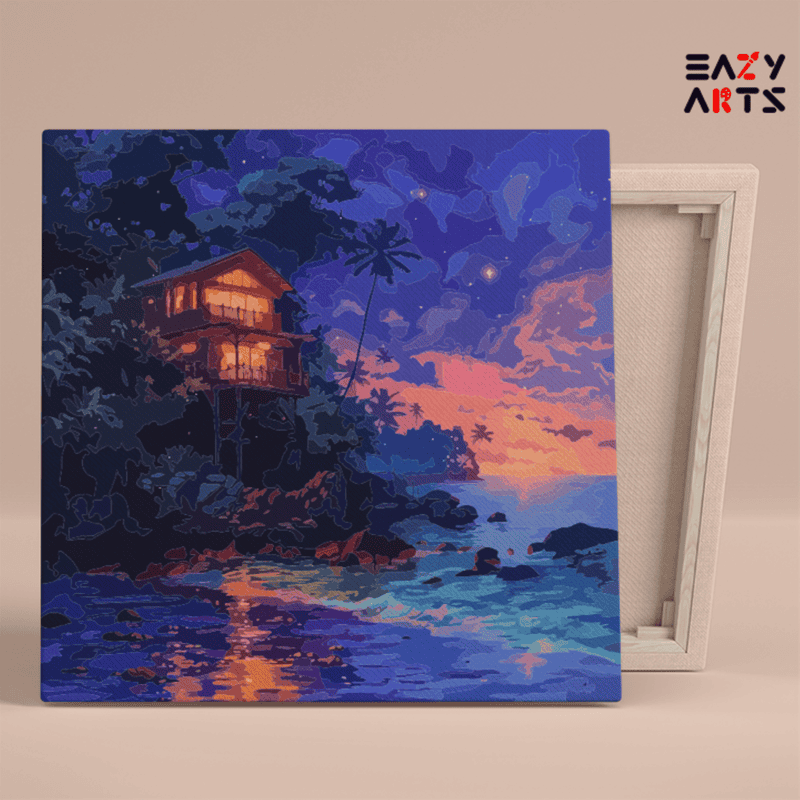 Tropical Night Escape Paint by Numbers Kit