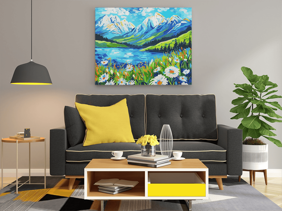 Alpine Meadow Serenity Paint by Numbers Kit