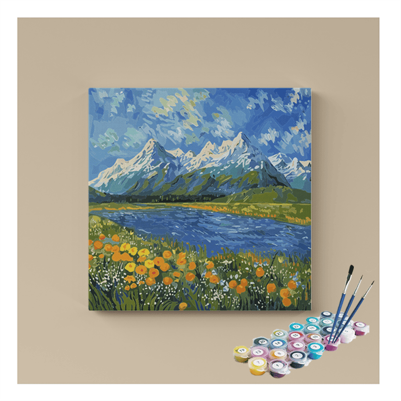 Alpine Blossom Paint by Numbers Kit