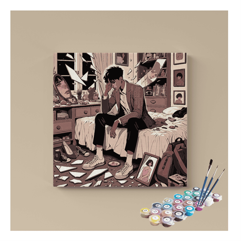 Emotional Reflection Paint by Numbers Kit