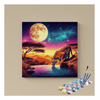 Eazy Arts Majestic Moonlit Tiger Paint by Numbers Kit