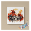 Eazy Arts Autumn Tranquility Temple Paint by Numbers Kit