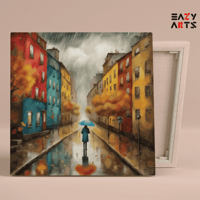 Rainy Day Walk Paint by Numbers Kit