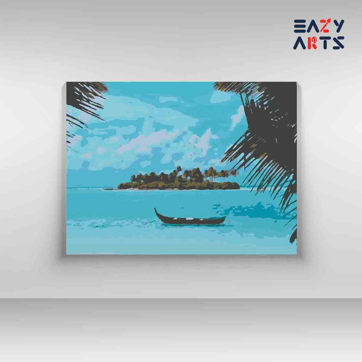 Lakshadweep Island paint by numbers kit