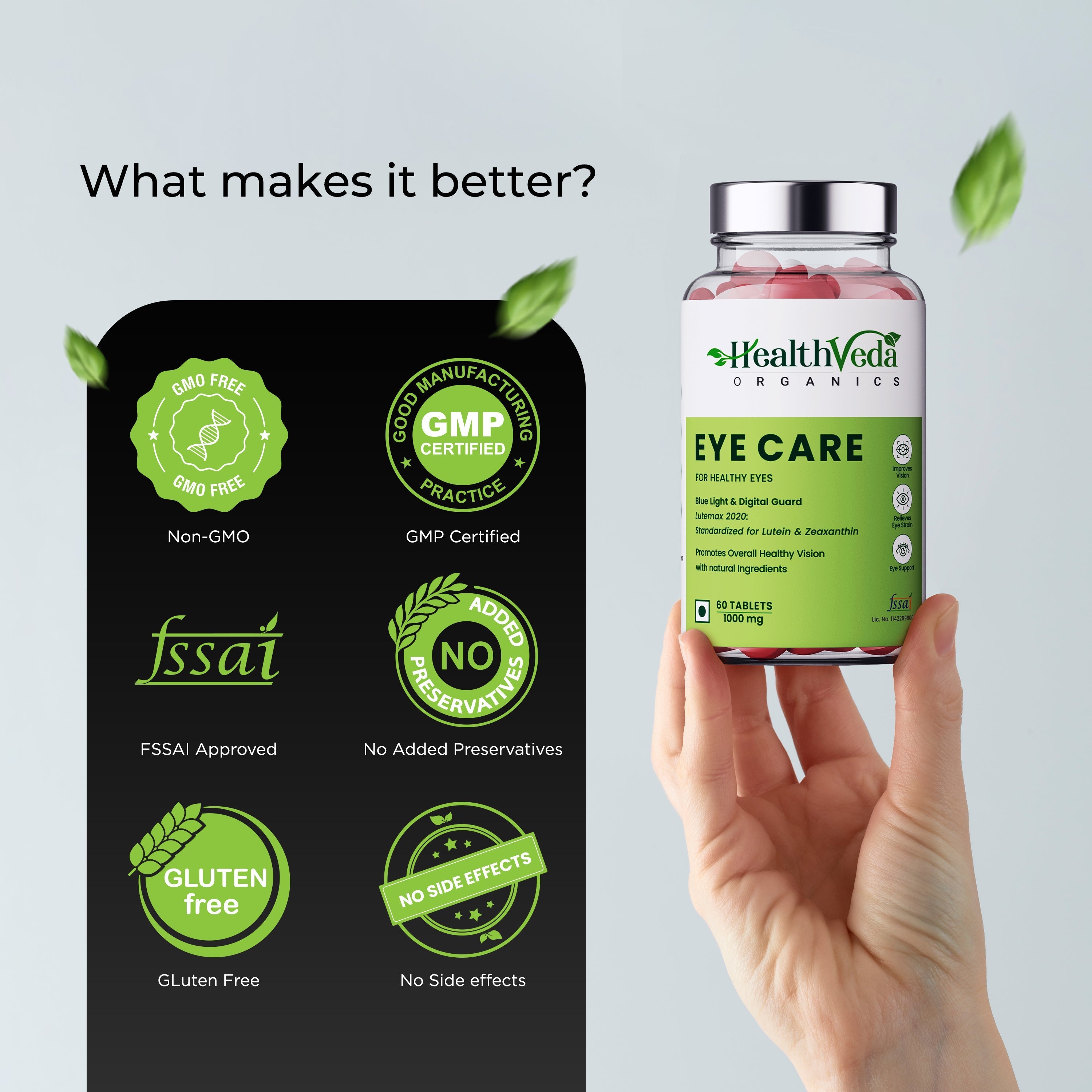 Health Veda Organics Eye Care 1000 mg - 60 tabs