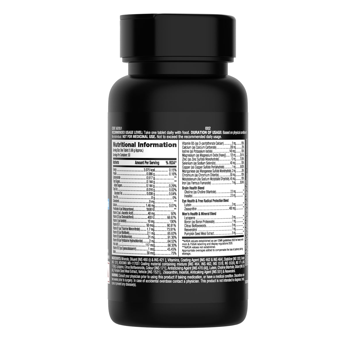 GNC Mega Men One Daily Multivitamin Improves Energy Immunity & Overall Health