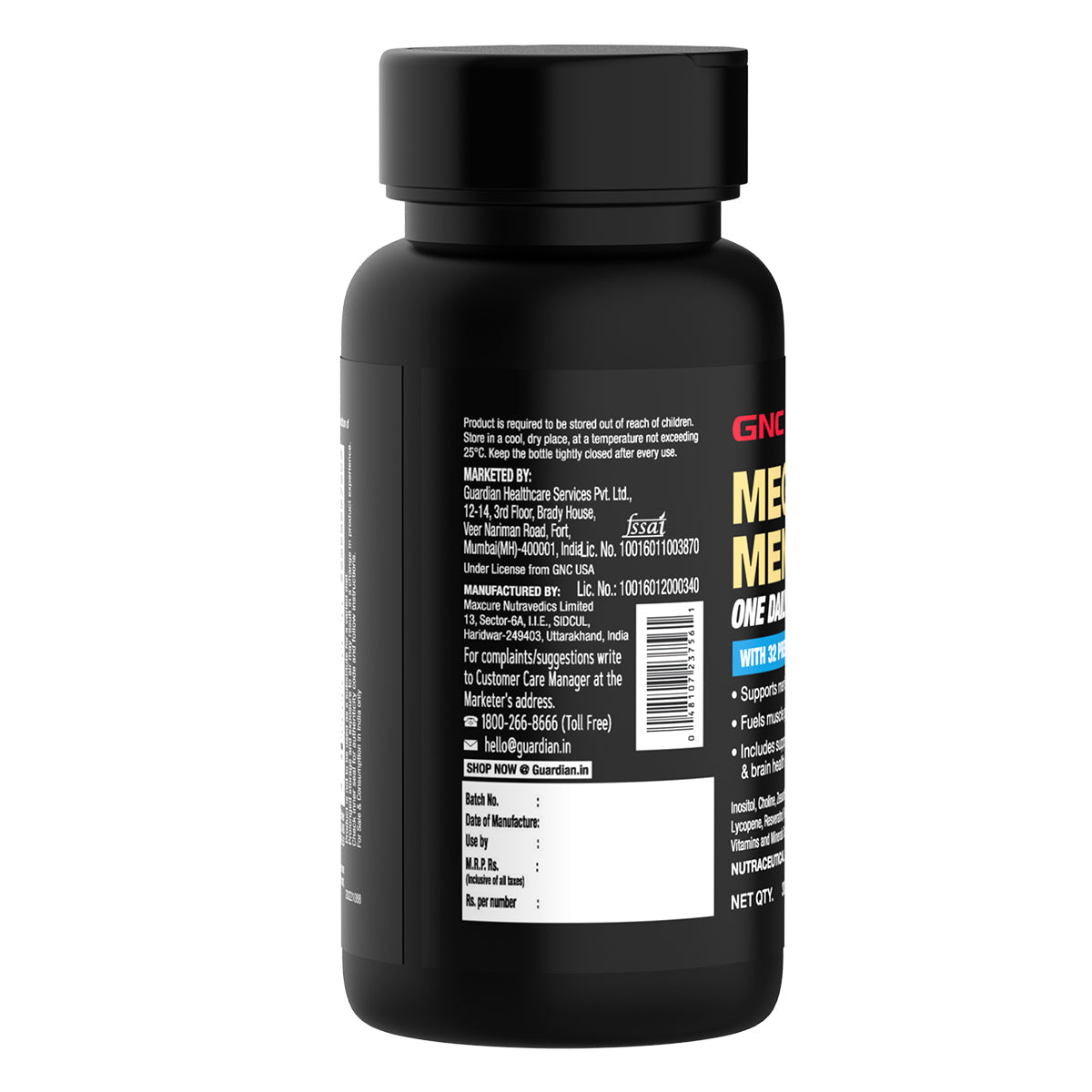 GNC Mega Men One Daily Multivitamin Improves Energy Immunity & Overall Health