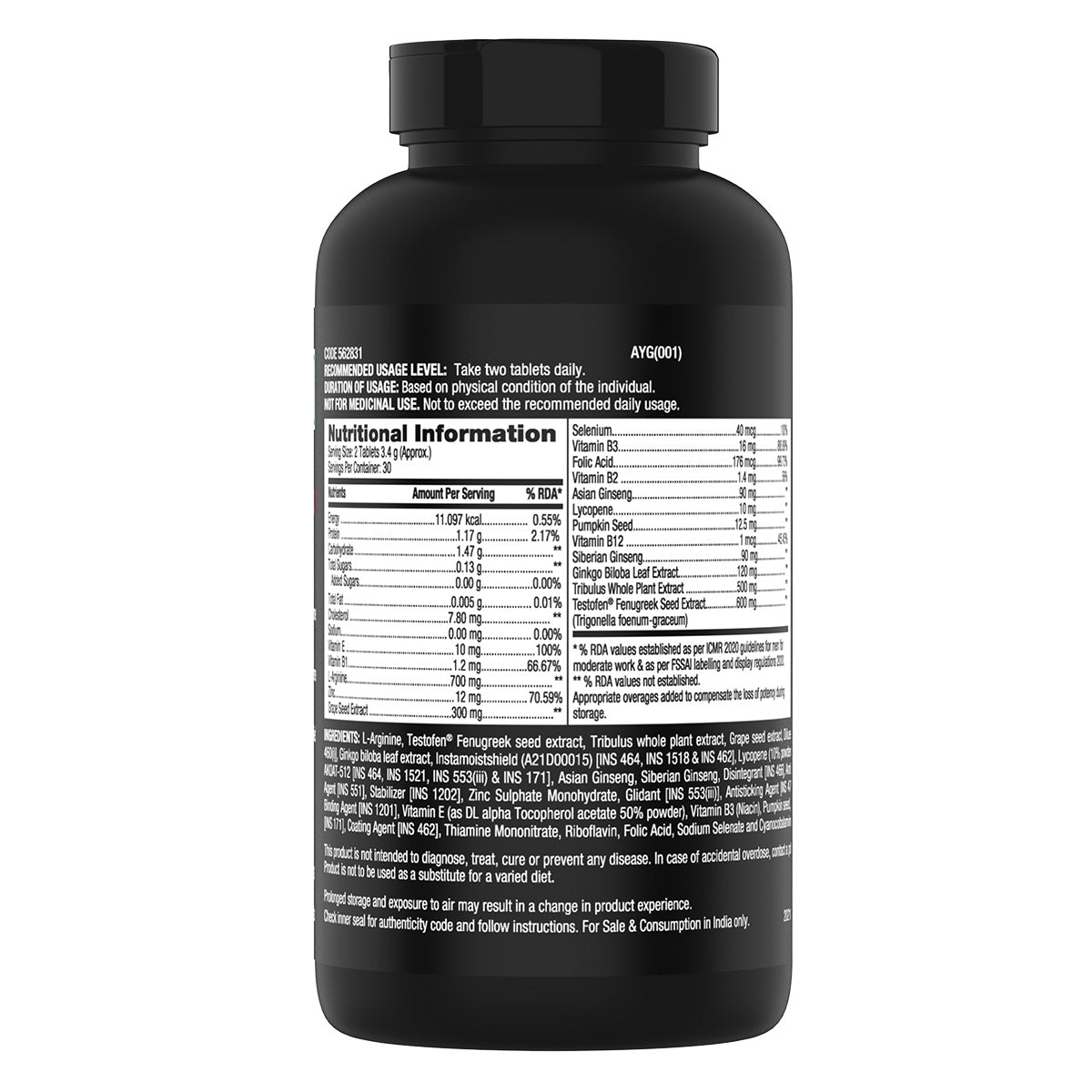 GNC Men's Staminol Max - 60 tabs