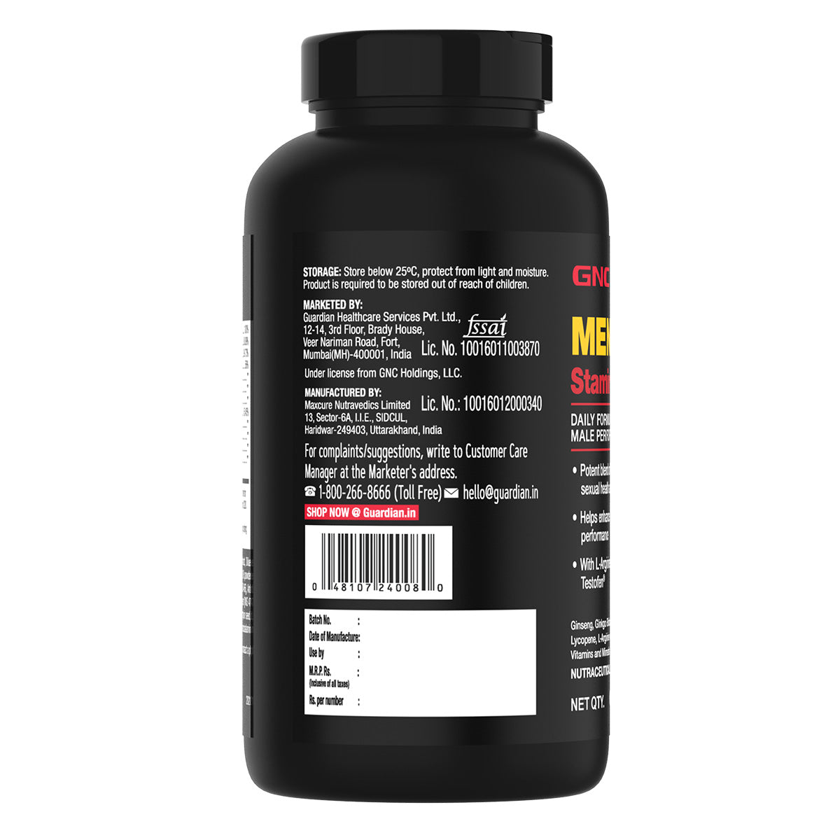 GNC Men's Staminol Max - 60 tabs
