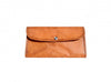 Craftshades – 8 Inch Handcrafted Unique Clutch Tan Color Leather Bag for Women