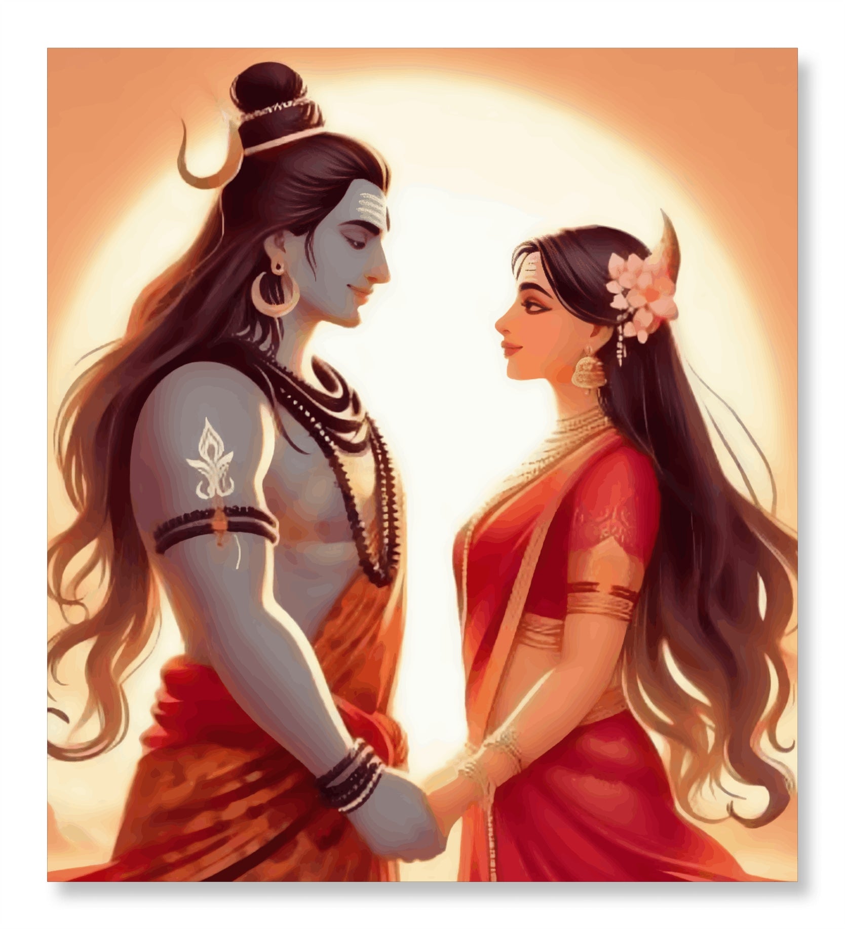 Divine Union Lord Shiva and Goddess Paravati