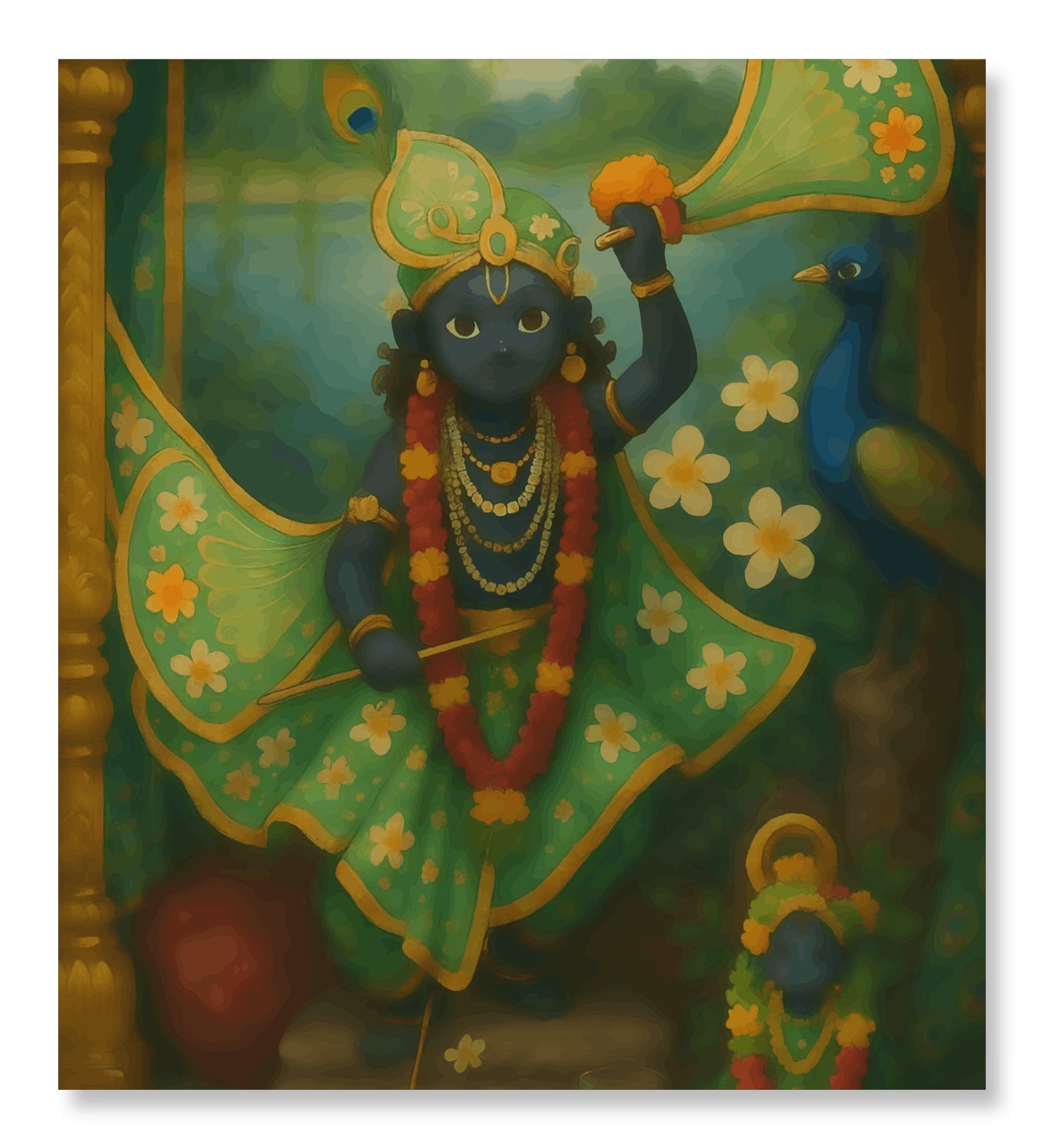 Krishna's Green Realm - Ghibli Addition Krishna