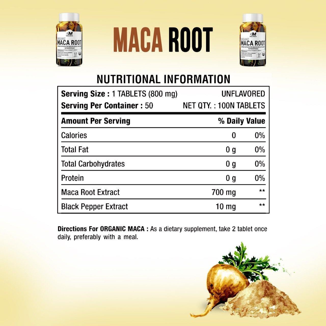 Bigmuscle Nutrition Maca Root - 50 tabs