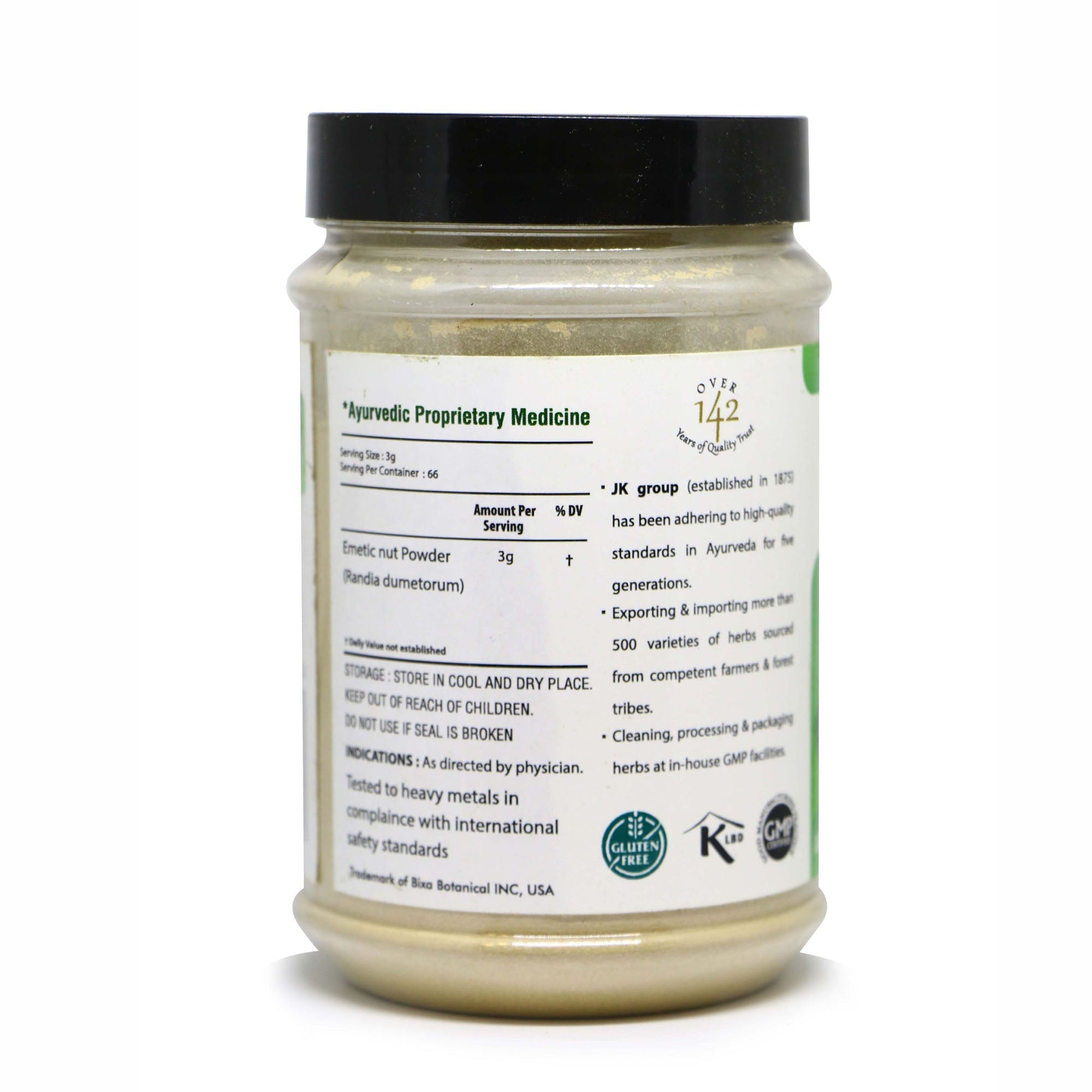 Bixa Botanical Madanphal Powder  Randia dumetorum