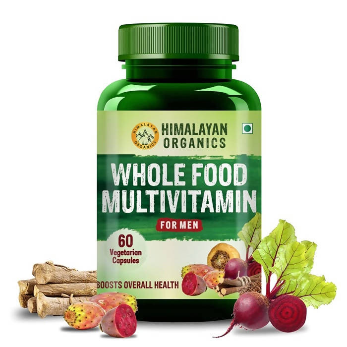 Himalayan Organics Whole Food Multivitamin For Men Vegetarian Capsules - 60 Tabs