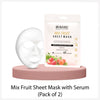 Dr.rashel Mix fruit sheet mask with serum (pack of 2)