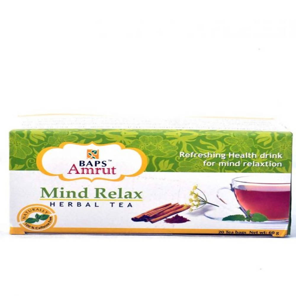 Baps Amrut Mind Relax Herbal Tea Bags - 60 gms