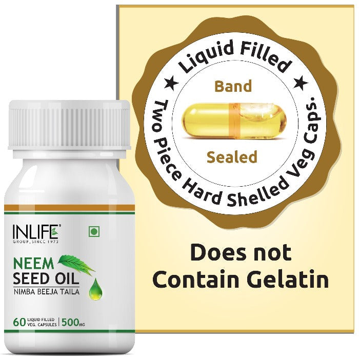 INLIFE Neem Seed Oil Supplement - 60 tabs