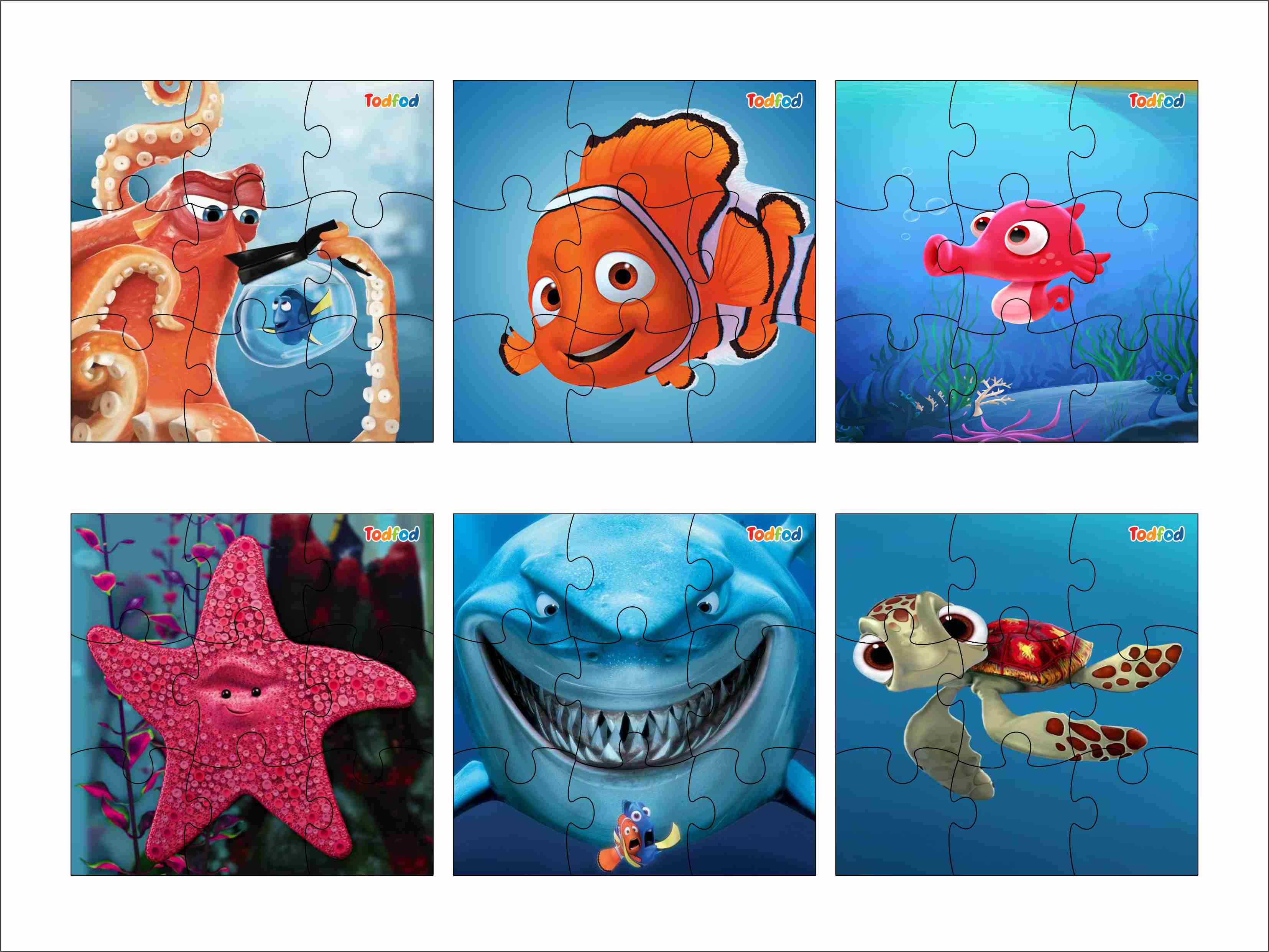 Wooden Jigsaw Puzzle - Finding Nemo