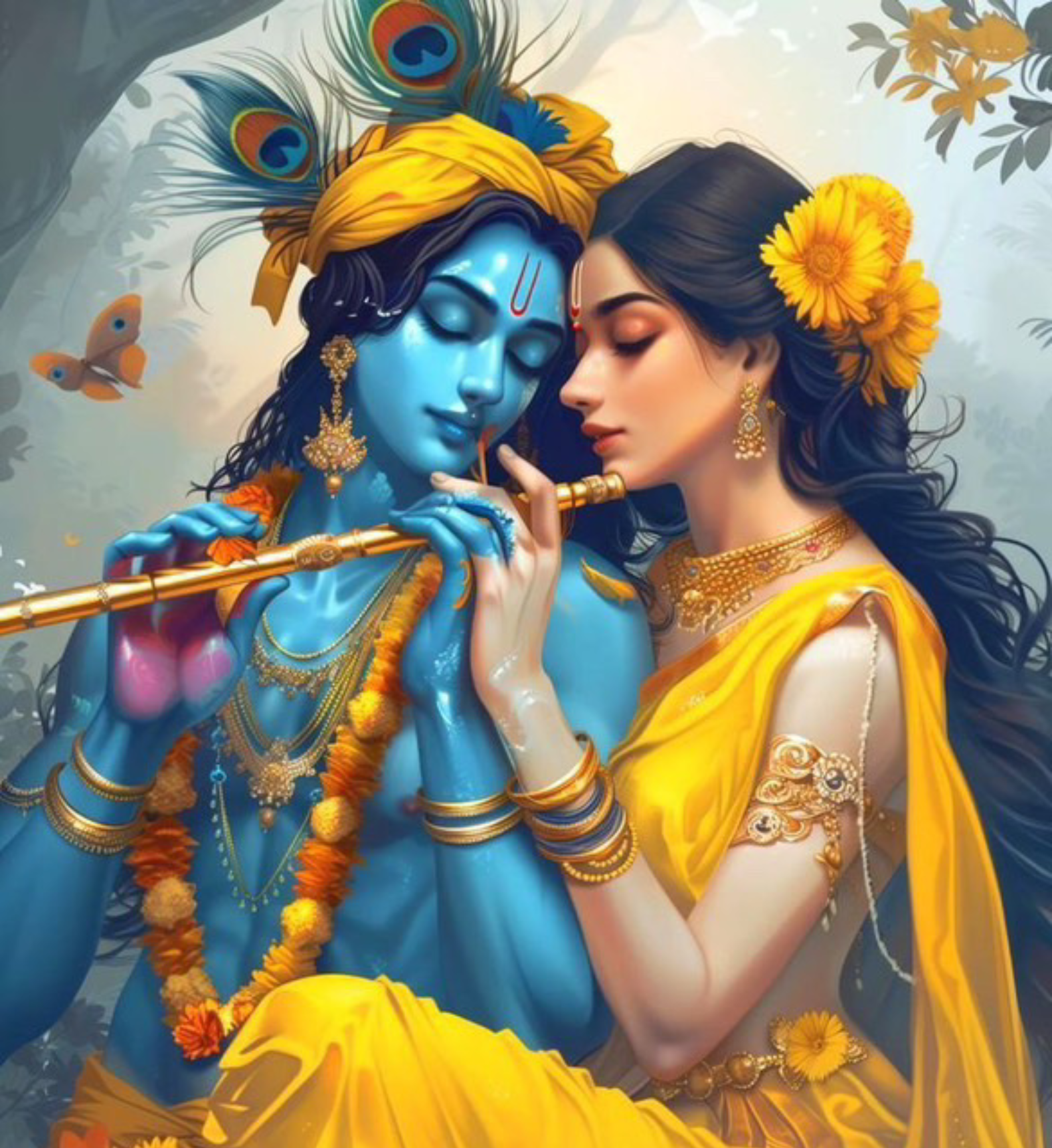 Divine Melody Of Love Radha Krishna