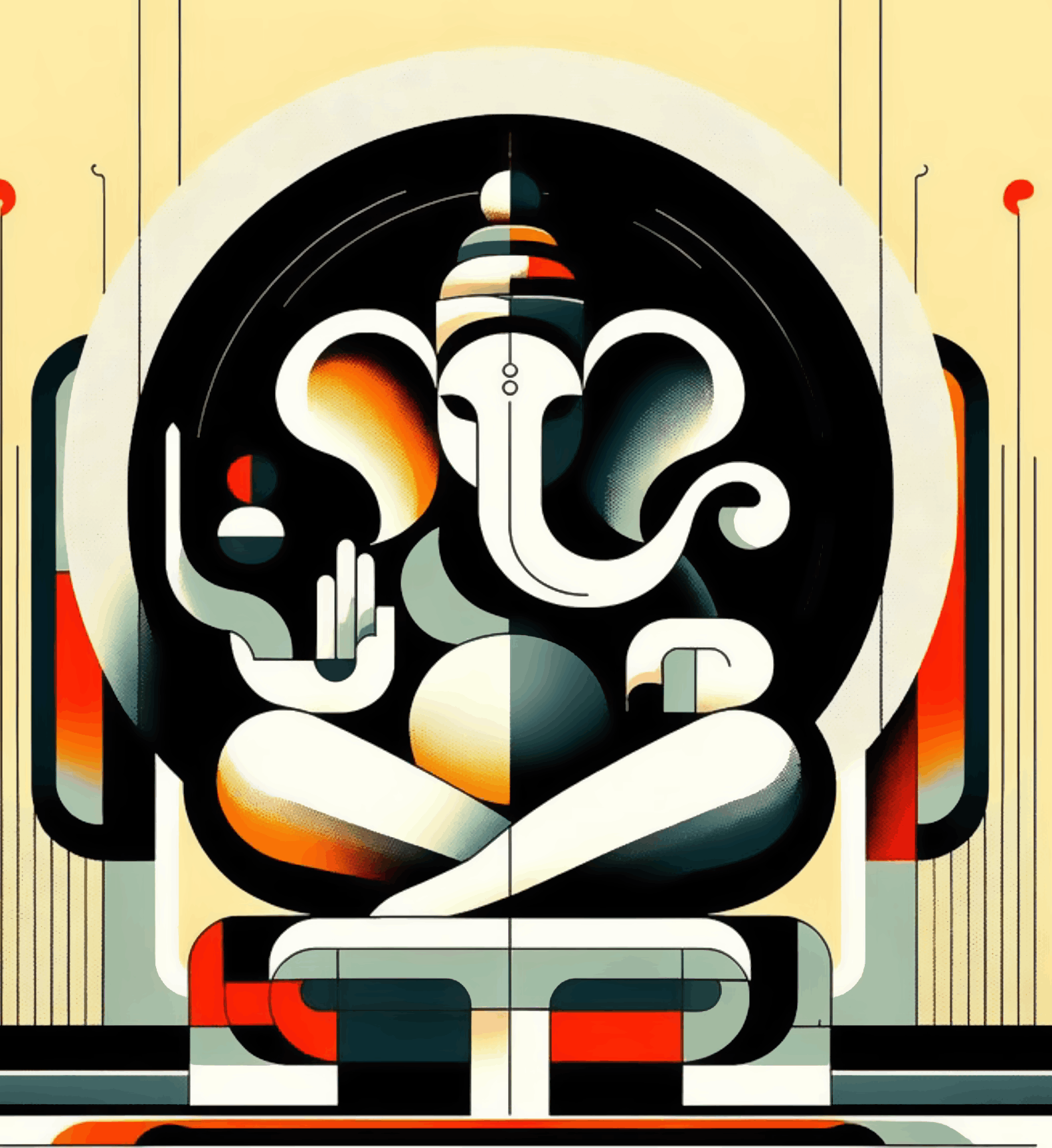 Ganeshji Modern Artwork