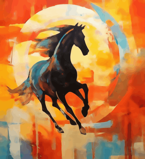 Paint Waint Horse on High Jump