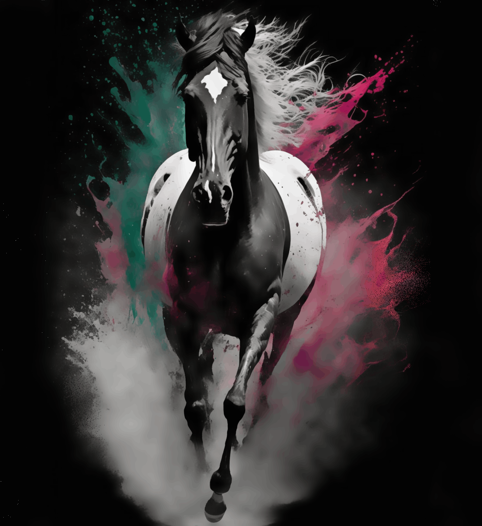 Black Horse Running