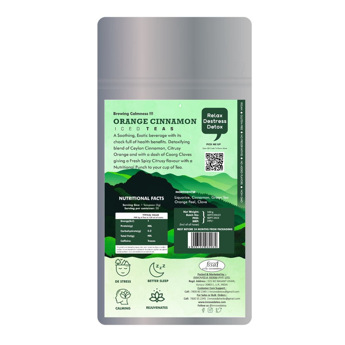 Innoveda Orange Cinnamon Iced Tea