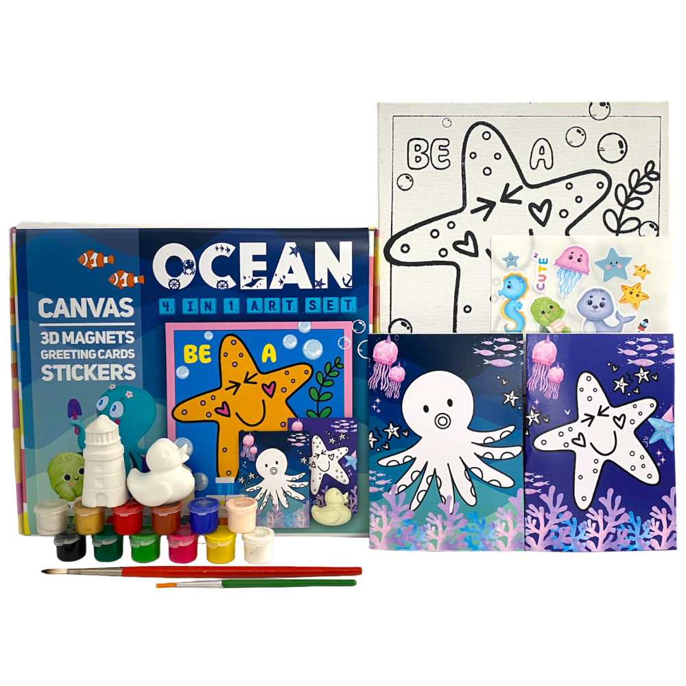 4 In 1 Canvas Set Ocean