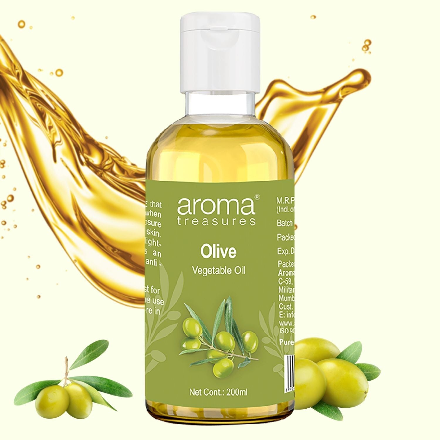 Aroma Treasures Olive Vegetable Oil (200ml)
