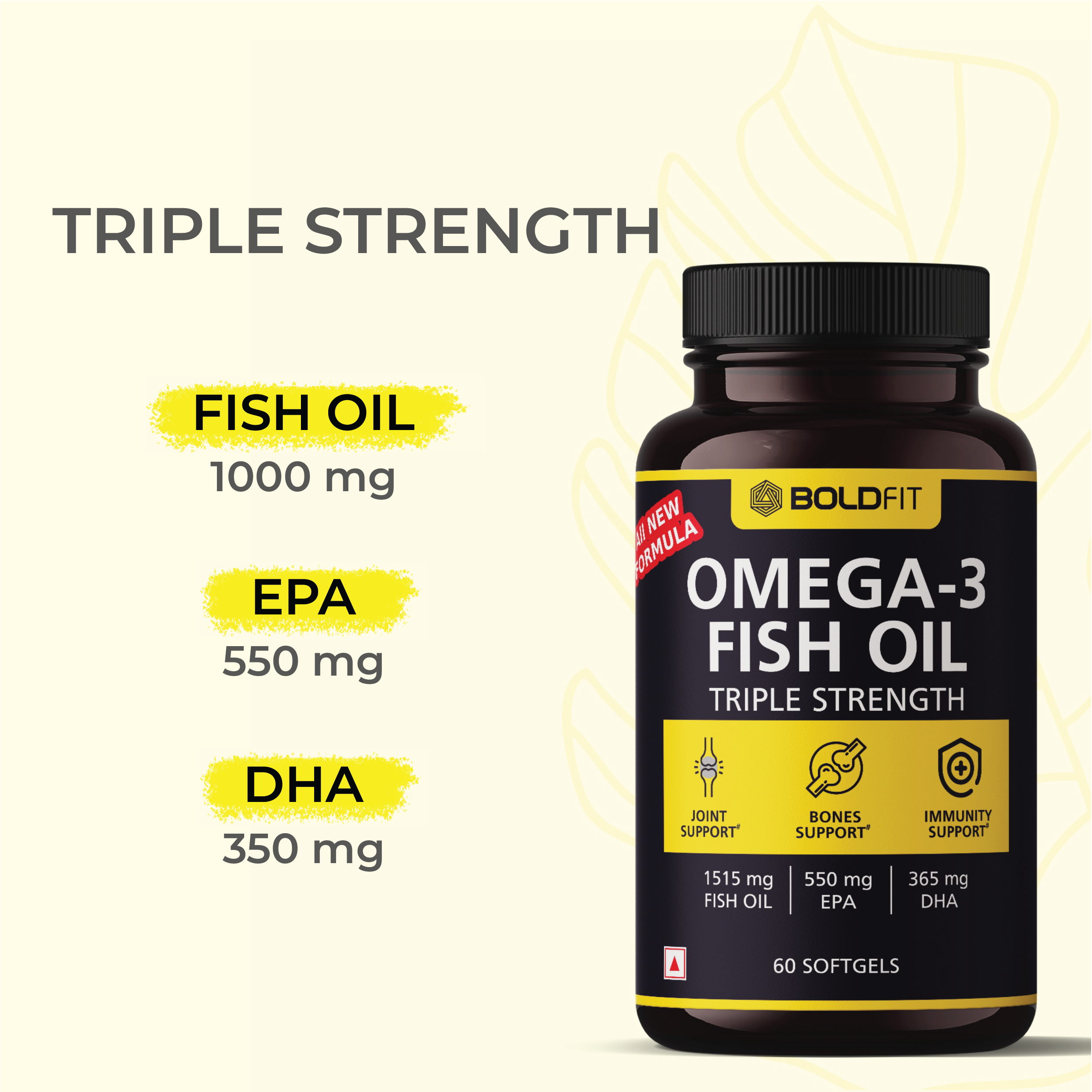 Boldfit Omega 3 Fish Oil Capsules for men and women