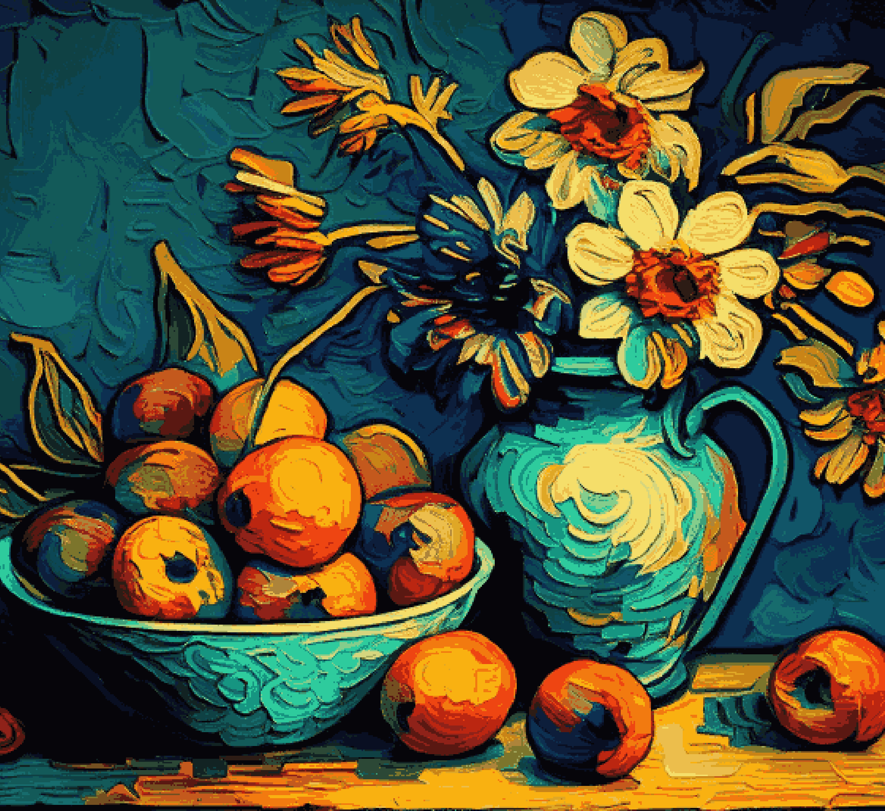 Oranges Crayon Style