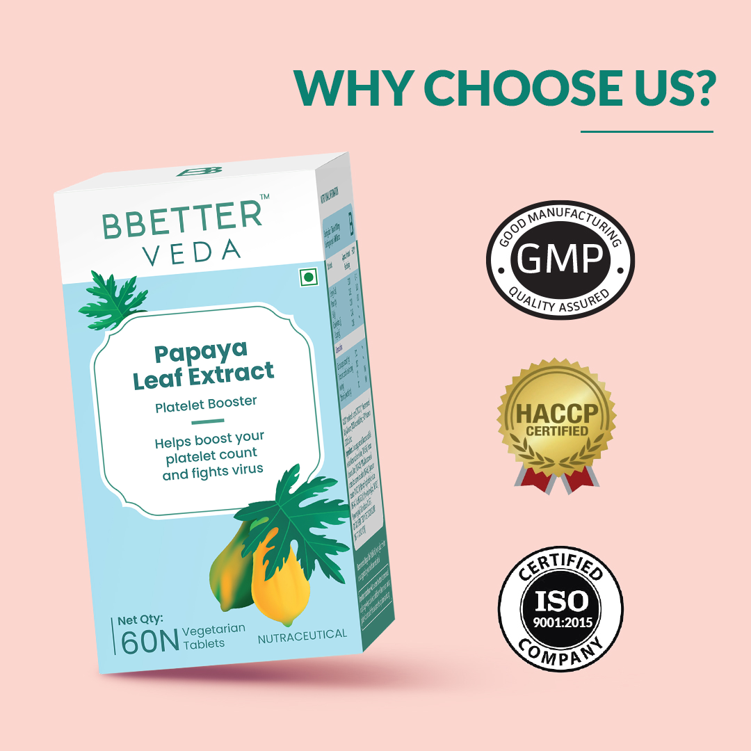 Bbetter Papaya Leaf Extract - 60 tabs