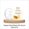 Dr.rashel Papaya Sheet Mask with Serum (pack of 2)