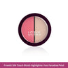 Lotus Herbals Proedit Silk Touch Blush Highlighter Duo - Paradise Petal - 12g