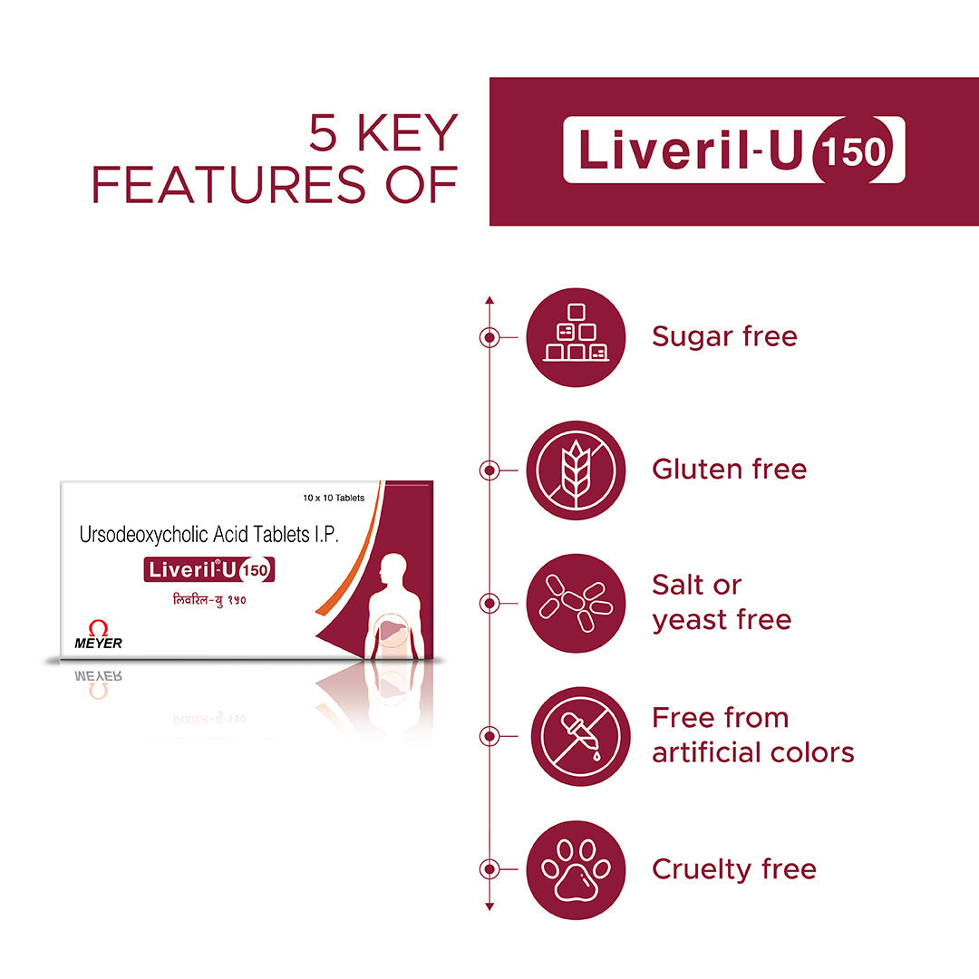 Vitabiotics Liveril U 150 mg Tablets - 10 tabs